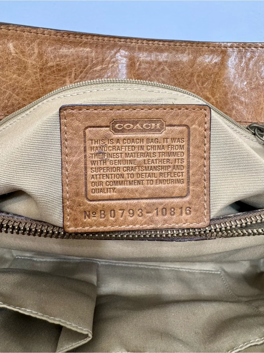 Authentic Coach Patchwork Tote Bag Signature Turnlock Handbag 10816 Vintage